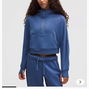 lululemon athletica Scuba Blue Women's Cropped Hoodie